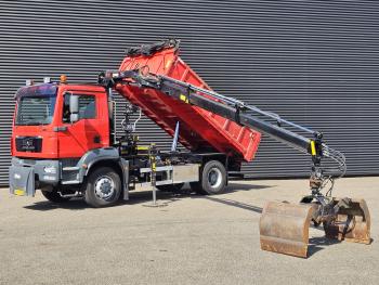 TGM 18.250 / 4X4 / EEV / HIAB CRANE + TIPPER / SPRING